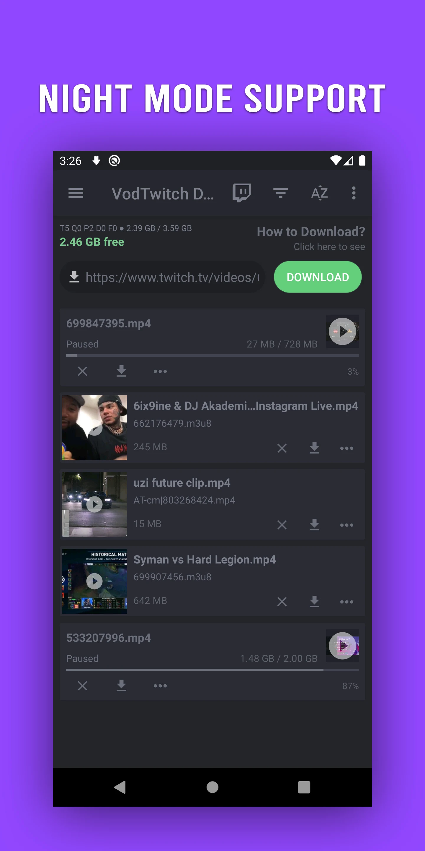 Video Downloader for Twitch screenshot